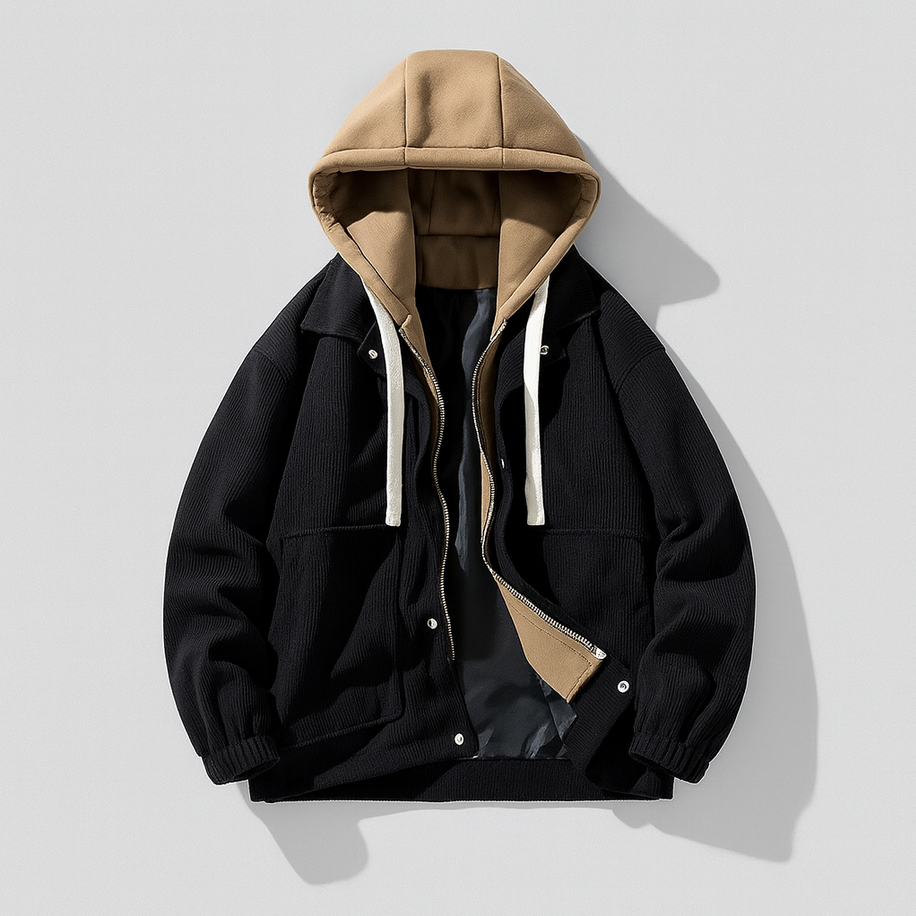 Corduroy Kapuzenjacke für Herren