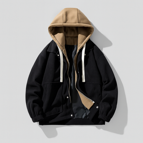 Corduroy Kapuzenjacke für Herren