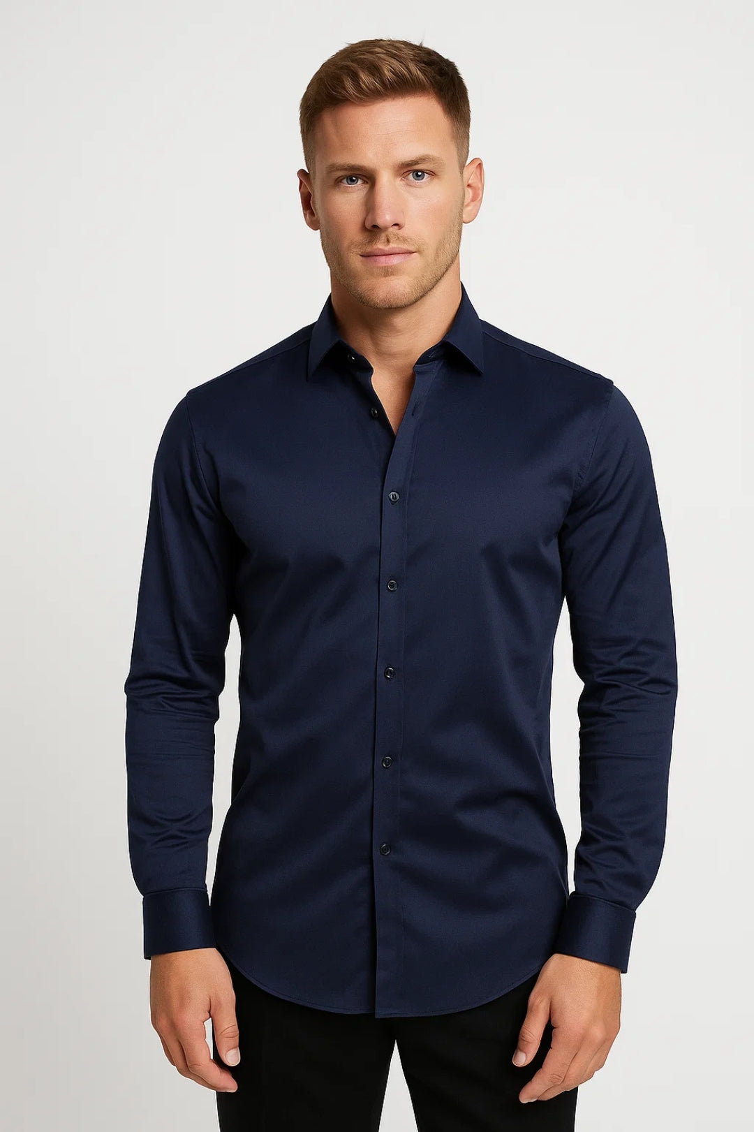 Slim Fit Langarmshirt für Herren